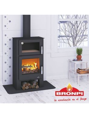 Сталева піч Bronpi GIJON H (з духовкою)