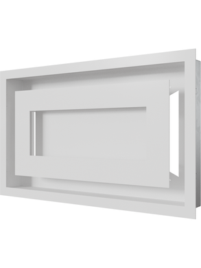 Вентиляційна решітка Kratki 22x37 см WIND біла