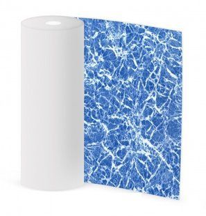 Пленка для бассейна из ПВХ SBGD 160, ширина 1,65 м, Supra_Marble blue