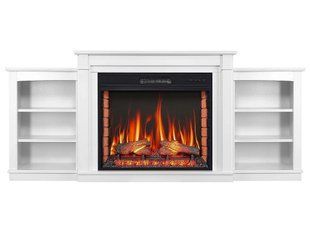Каминокомплект ArtiFlame Monferrato AF28S белый с обогревом и звуком горения огня