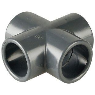 Крестовина ПВХ Hidroten 1001311, 90&deg;, d20 мм