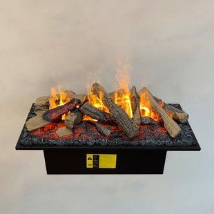 Электрокамин паровой Dimplex Opti-Myst Cassette 750 R SS с настоящим 3D эффектом пламени и звуком (с емкостями для воды, с дровами)
