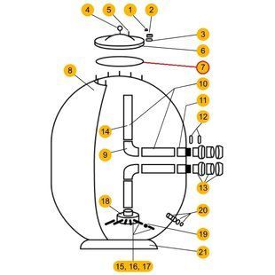 Прокладка крышки фильтра Aquaviva AP 1050-2000 мм