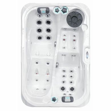 Гидромассажный бассейн Passion Spas Indulgence (214х143х63 см), Серебристо-белый