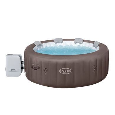 Надувний джакузі Bestway 6001S LAY-Z-SPA&reg; Dominica HydroJet&trade; з програмним керуванням, на 6 осіб &Oslash; 196 x 71 см, міський коричневий| , Bestway
