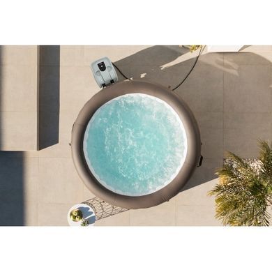Надувний джакузі Bestway 6001S LAY-Z-SPA&reg; Dominica HydroJet&trade; з програмним керуванням, на 6 осіб &Oslash; 196 x 71 см, міський коричневий| , Bestway
