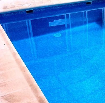 Пленка для бассейна из ПВХ SBGD 160, ширина 1,65 м, Supra_Marble blue